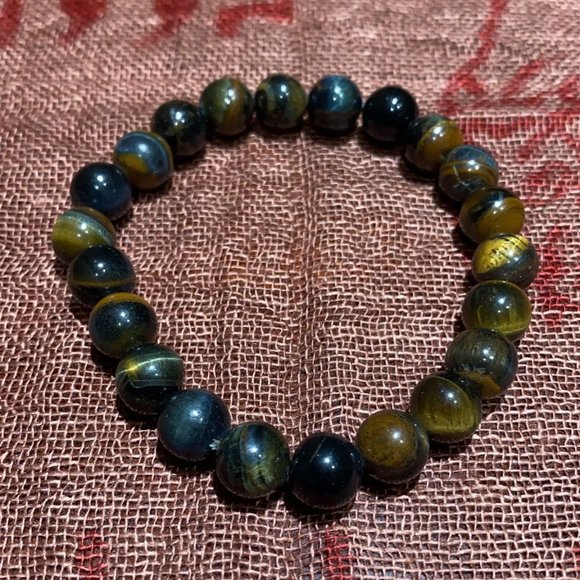 (out of stock)8MM Tiger's Eye Bead Bracelet - Picture 1 of 1
